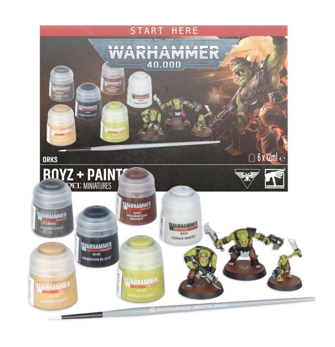 Orks: Boyz + Paints - zawartość