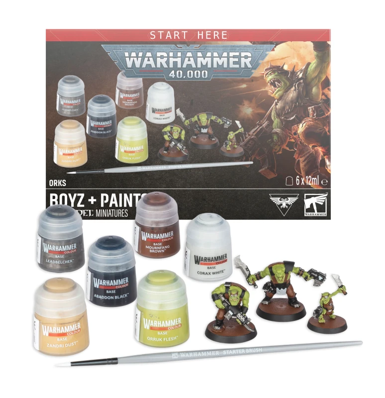 Orks: Boyz + Paints - zawartość