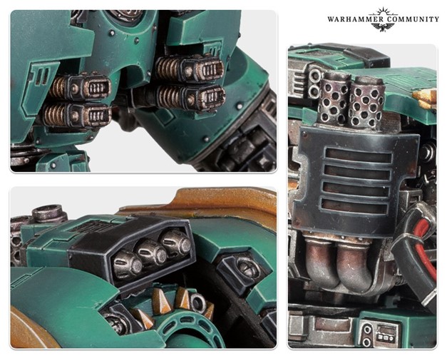 Leviathan Siege Dreadnought with Drill & Claw Weapons - details