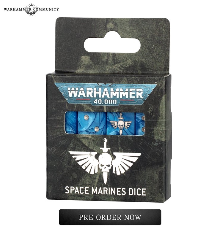 Space Marines Dice Set