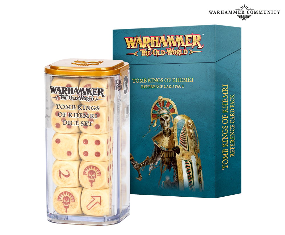 Tomb Kings of Khemri Reference Cards and Dice