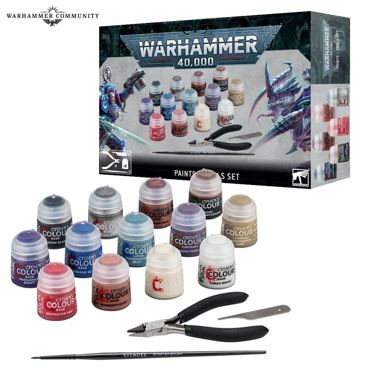 Warhammer 40,000 Paints + Tools Set